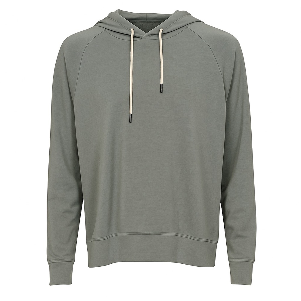 Fundamental Coast‎ Hoodie Women’s Large Soft Modal Light Gray Green Sweatshirt